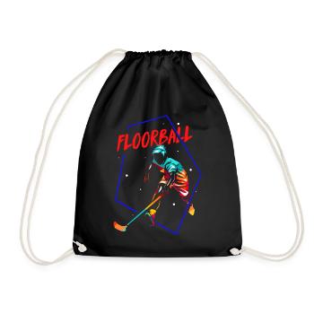 Cadeau Floorball - Sac de sport léger - noir - Devant