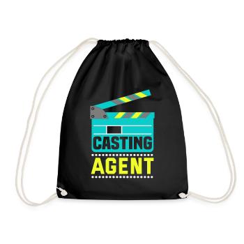 Casting Agent Kino Produzent Darsteller - Turnbeutel - Schwarz - Vorne
