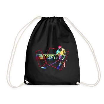 Cadeau Floorball - Sac de sport léger - noir - Devant