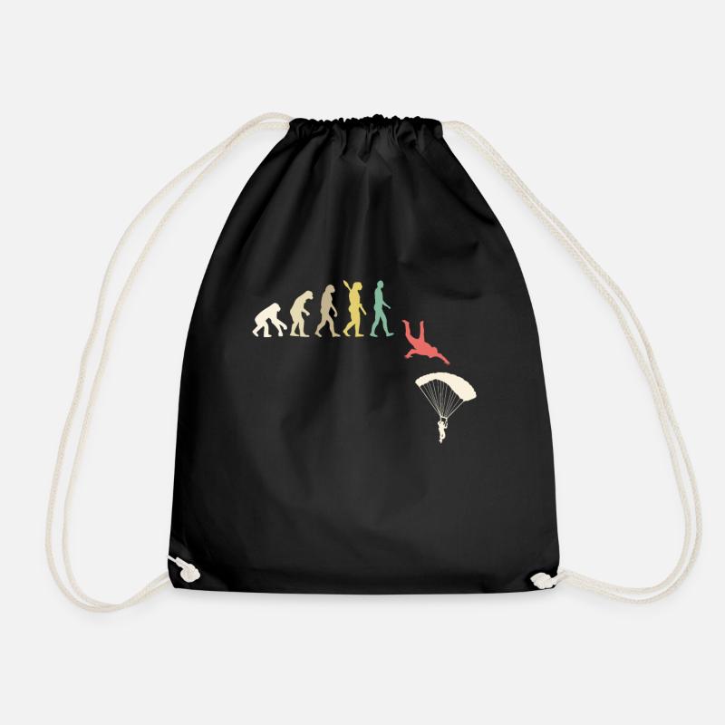 Evolution du saut en parachute - Sac de sport léger - noir