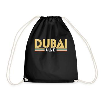 Dubai - Turnbeutel - Schwarz - Vorne