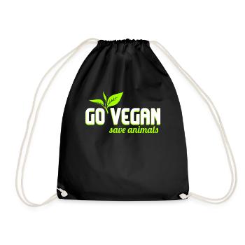 Vegan Vegan Vegan Activiste des droits des animaux - Sac de sport léger - noir - Devant