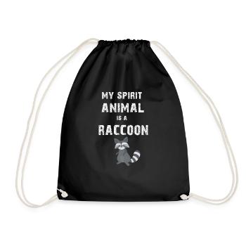 Mon animal spirituel est un cadeau RACON - Sac de sport léger - noir - Devant