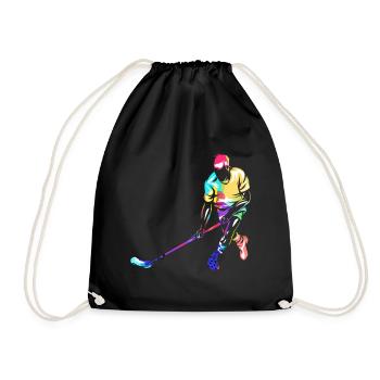 Floorball - Sac de sport léger - noir - Devant