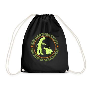 Gardener Garden gardening - Drawstring Bag - black - Front