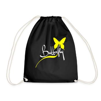 Cadeau animal papillon - Sac de sport léger - noir - Devant