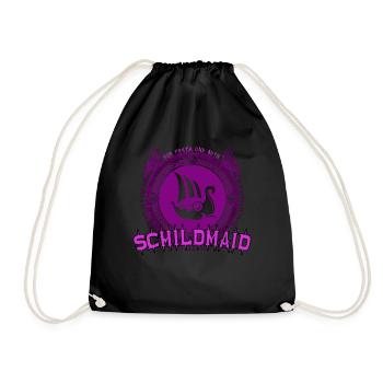 Schildmaid Wikinger Für Freya und Odin - Turnbeutel - Schwarz - Vorne