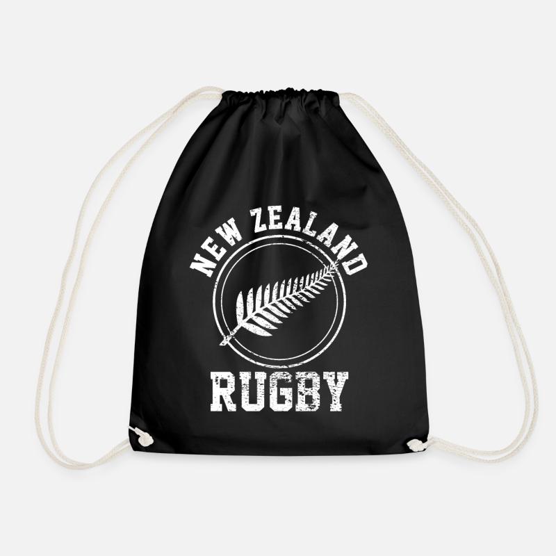 Neuseeland Rugby - Turnbeutel - Schwarz