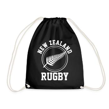 Rugby Neuseeland - Turnbeutel - Schwarz - Vorne