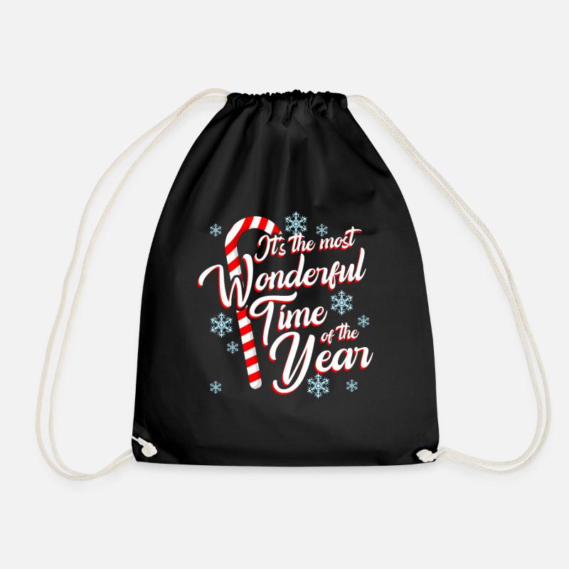 Weihnachten - Turnbeutel - Schwarz