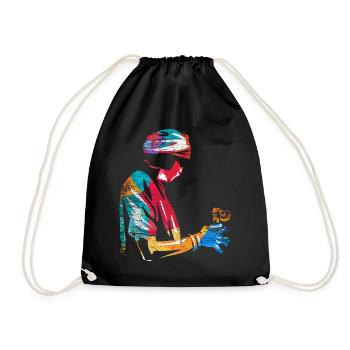 anesthetist - Drawstring Bag - black - Front