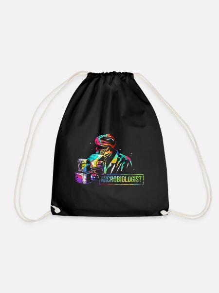Mikrobiologe Geschenk - Turnbeutel - Schwarz