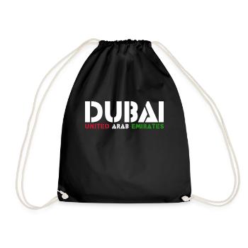 Dubai - Turnbeutel - Schwarz - Vorne