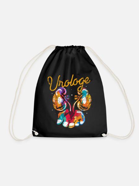 Urologe Urologie Geschenk - Turnbeutel - Schwarz