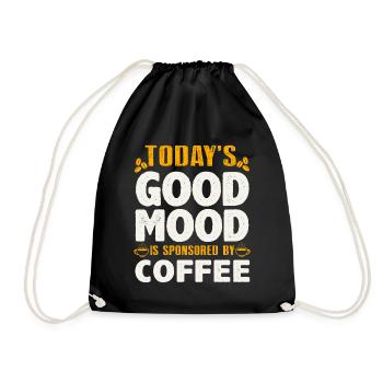 Coffee - Drawstring Bag - black - Front