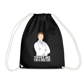 Drôle dire docteur docteur docteur medic cadeau - Sac de sport léger - noir - Devant