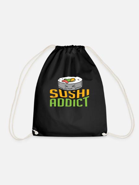 Japanisches Sushi Koch Geschenk Maki Nori Maguro - Turnbeutel - Schwarz