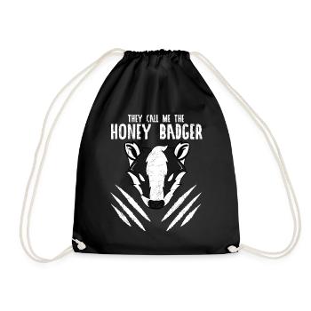 They Call Me The Honey Badger - Sac de sport léger - noir - Devant