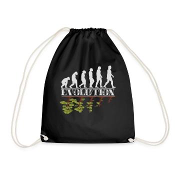 Environment Evolution of man and nature - Drawstring Bag - black - Front