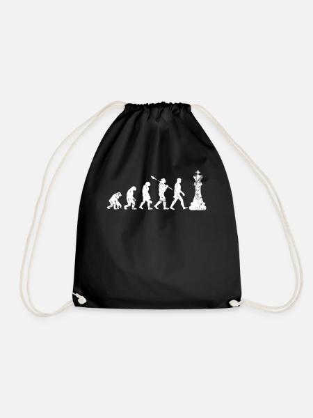 Chess tactic - Drawstring Bag - black