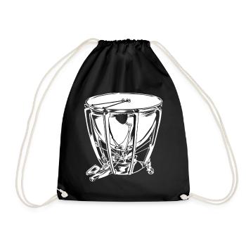 Kettledrum Geschenk - Turnbeutel - Schwarz - Vorne