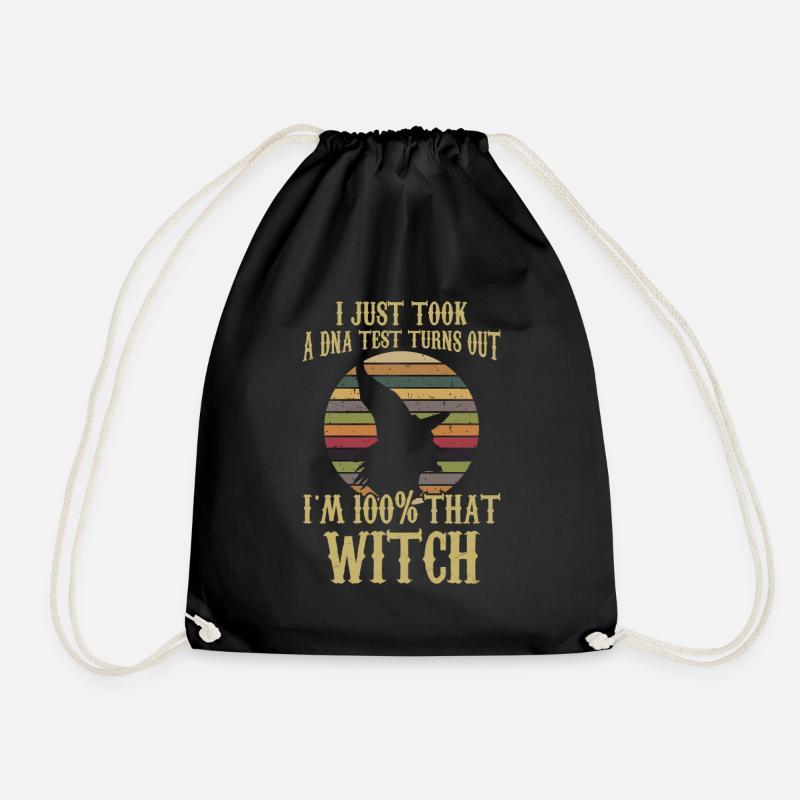 Witch DNA - Drawstring Bag - black