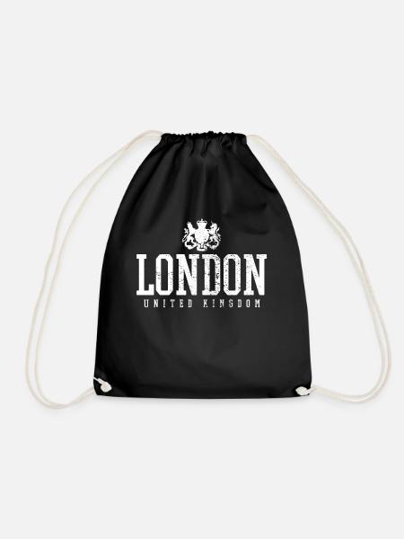 London UK - Turnbeutel - Schwarz