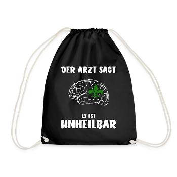 Incurable Scout Funny Gift - Drawstring Bag - black - Front