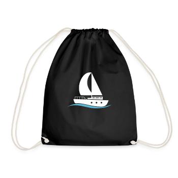 navigation à voile - Sac de sport léger - noir - Devant