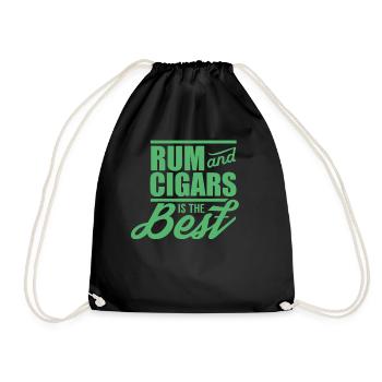 Boire du rhum - Sac de sport léger - noir - Devant