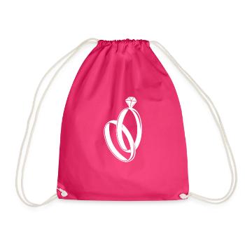 Hochzeit - Turnbeutel - Fuchsia - Vorne