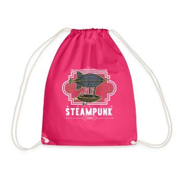 Steampunk Zepellin - Turnbeutel - Fuchsia - Vorne