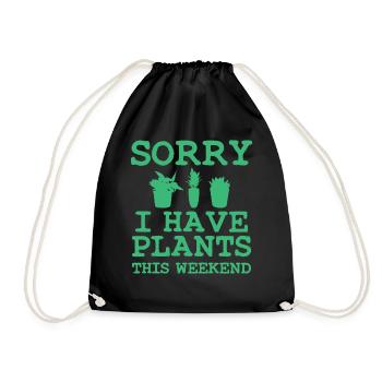 Jardinage Proverbe - Sac de sport léger - noir - Devant