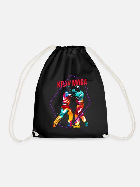 Krav Maga Geschenk - Turnbeutel - Schwarz