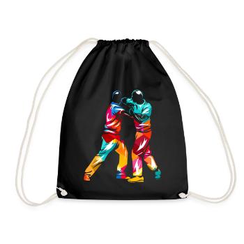 Krav Maga - Drawstring Bag - black - Front