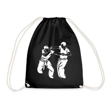 Krav Maga - Drawstring Bag - black - Front