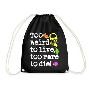 Trop bizarre pour vivre trop rare pour mourir | Hunter S. - Sac de sport léger - noir - Devant