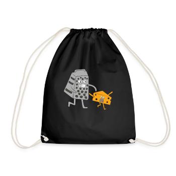 Fromage râpe fromage de chasse - Sac de sport léger - noir - Devant