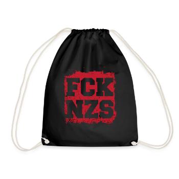 Idée cadeau FCK NZS contre le racisme - Sac de sport léger - noir - Devant