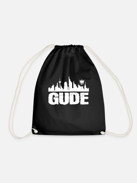 Gude Hesse Hessisch Dialekt Frankfurt Geschenk - Turnbeutel - Schwarz
