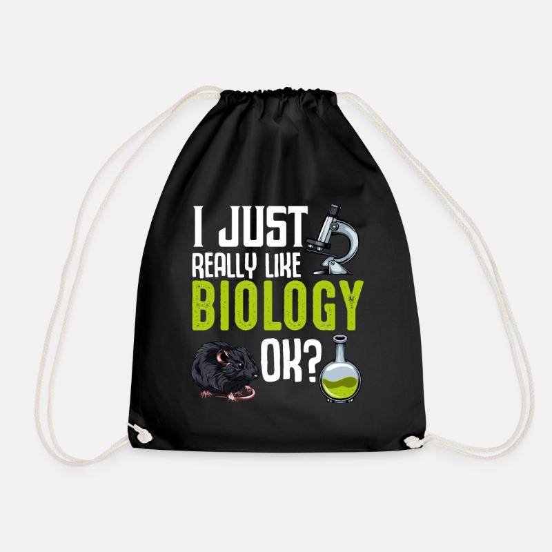 Cool Biologie Statement Biologen Geschenkidee - Turnbeutel - Schwarz