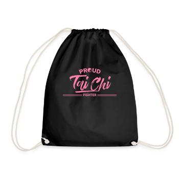 Tai Chi Chuan Fighter Mama Taichi Taiji Tai Chi - Drawstring Bag - black - Front