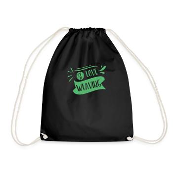 Passe-temps tisserand tisserand - Sac de sport léger - noir - Devant