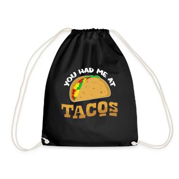 Taco - Turnbeutel - Schwarz - Vorne