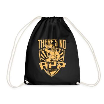 Blacksmith anvil metal worker anvil gift - Drawstring Bag - black - Front