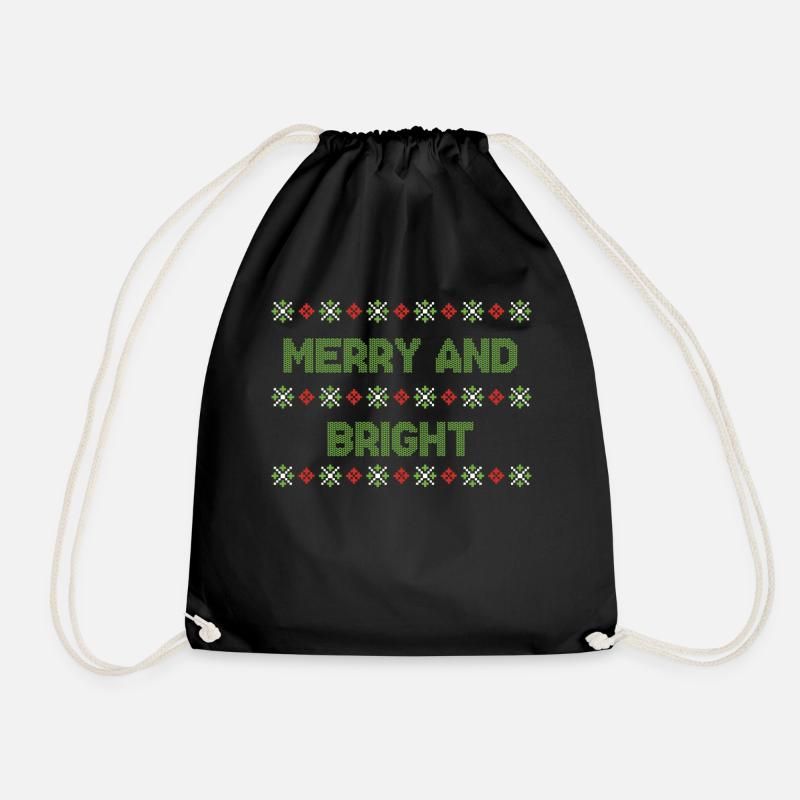 Moche noël noël pull - Sac de sport léger - noir