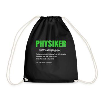Physicist - Drawstring Bag - black - Front