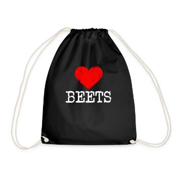 | de betteraves cardiaques Betteraves d’amour - Sac de sport léger - noir - Devant