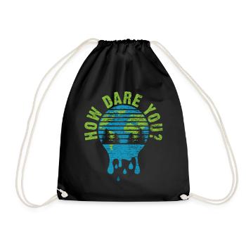Fridays For Future Politics - Drawstring Bag - black - Front