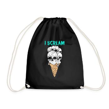 Horror I scream - Drawstring Bag - black - Front